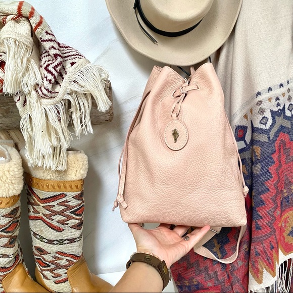 Rare Sweet ROOTS BOHO backpack in stunning blush super soft prince leather - Picture 16 of 16